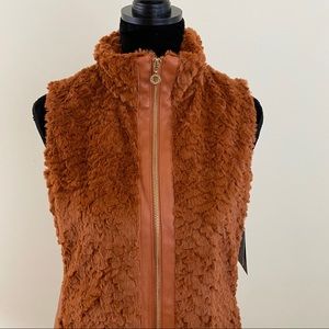 Andrew Mark Faux Fur Jacket Vest